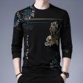 Black High Staylish Full Sleeve T-Shirt For Men.