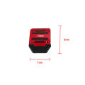 3Pcs Red Car Foot Treadle Cover Pad Car Pedal Cover Set Auto Vehicle Non-slip Pedal Car-styling Manual Transmission Aluminium Alloy. 