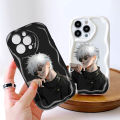 Hontinga for OPPO A12E A3S Realme C1 Back Cover Anime Cartoon Phone Case Cream Texture Wavy Edge Soft Mobile Cover. 