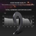 Kobwa Ear-Hook Wireless Headphones Non Ear Plug Bluetooth Headset,Bone Conduction Headphone for Cell Phone Talk (Single Ear). 