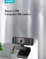 C200 Webcam 720P HD With USB2.0 With Microphone Rotatable Cameras For Live Broadcast Video Calling Conference.