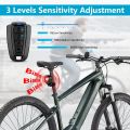 Camluxy Waterproof Smart Auto Brake Sensing Light Wireless Bike Burglar Alarm USB Charge Remote Control Bicycle Anti Theft Lamp. 