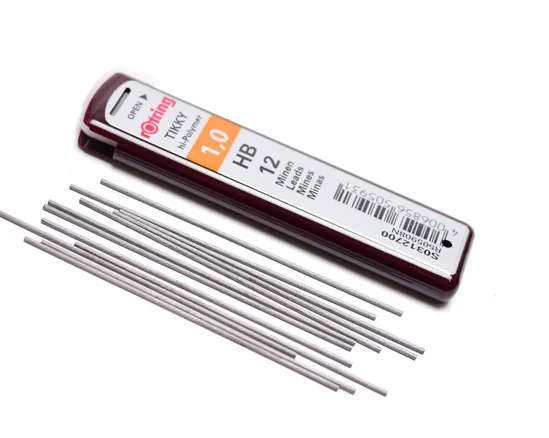 Rotring%20Tikky%20Hi-Polymer%201,0mm%20HB%20Pack%20of%2012%20Leads%20for%20Mechanical%20Pencil%20Lead%20-%20Image%202