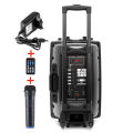 Bluetooth Wireless Microphone And Rechargeable Functions With Trolley Speakers = Speaker Size 12 " -  Bluetooth Speaker. 