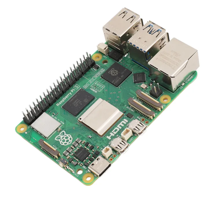 for RPi 5 Development Board for Broadcom BCM2712 2.4GHz Quad Core 64 Bit Arm Cortex A76 Support Bluetooth 5.0 BLE 4GB