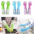 High Quality Silicone Dish Washing Kitchen Hand Gloves (Multicolor). 