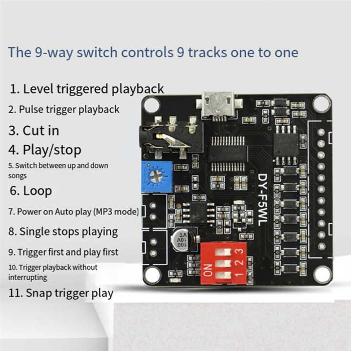 DY-F5WL%205W%20MP3%20Music%20Player%20Control%20Module%20Supporting%20Micro-SD%20Card%20MP3%20Music%20Player%20for%20Arduino%20-%20Image%202