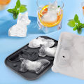 Bear Ice Cube Trays Corgi Shape Ice Cube Mold Silicone Ice Mold Fun Shapes 4-Hole Reusable Ice Cube Tray Gifts For Corgi Lovers. 