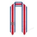 Custom Name Or Logo Costa Rica Flag Scarf Graduation Stole Sash International Study Abroad Class of 2023 Shawl. 