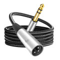Nku XLR(3-pin) To 1/4 Inch Jack TRS Cable 6.5mm Male To XLR Male Stereo Balanced Cable Interconnect Cord for Guitar Speaker Mixe. 