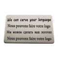 Custom 304 Stainless Steel Metal Business Card Personalized Nameplate Identification Plate Mailbox Logo Badge ID Address Plate.