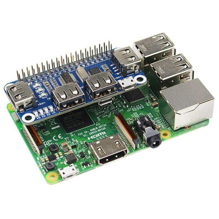(NEW)4%20Ports%20USB%20HUB%20HAT%20For%20Raspberry%20Pi%203%20/%202%20/%20Zero%20W%20Extension%20Board%20USB%20To%20UART%20For%20Serial%20Debugging%20Compatible%20With%20USB2.0/1.1%20-%20Image%207