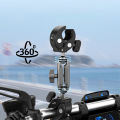 Dual Ball Clamp Mount 360 Degree Rotation T Knob Locking Crab Pliers Clip Action Camera Mount for Go 3 Action Camera.