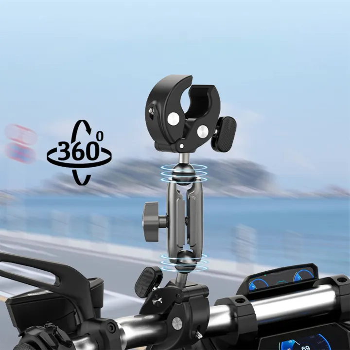 Dual%20Ball%20Clamp%20Mount%20360%20Degree%20Rotation%20T%20Knob%20Locking%20Crab%20Pliers%20Clip%20Action%20Camera%20Mount%20for%20Go%203%20Action%20Camera%20-%20Image%203