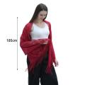 Women Lace Shawl Scarf Elegant Evening Dresses Shawls Hollow Tassel Scarves Wraps Scarf Femmal Mesh Yarn Wedding Shawl.