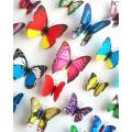 Plastic Butter Fly Sticker – 12 Pieces.