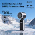 Mini Turbo Wind Cannon N607 Handheld Fan, 10m/s Strong Wind 5 Speed Portable Hand Fan with Digital Display, 1200mAh Rechargeable Foldable Pocket Fan, 12H Long Lasting Small Cooling Fan for Outdoor Travel Picnic .