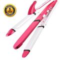 Kemei KM-3304 3 in 1 Hair Straightener, Curler & Crimping. 