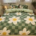 Ins Style Fashion Butterfly Bedding Set For Girls Boys Double Size Flat Sheet Duvet Cover Pillowcase Bed Linen Home Textile. 