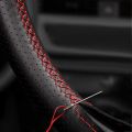 Braid on Steering Wheel For Peugeot 208 Peugeot 2008 2014 20152023NEW 2016 2017 2018 Car Steering Wheel Hand-stitched Leather Cover. 