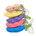 Fidget Toys Pea Squishy Squeeze Keychain Cute Stress Rubber Boys Xmas Gift Decompression Anti Stress Child Mochi Toys. 