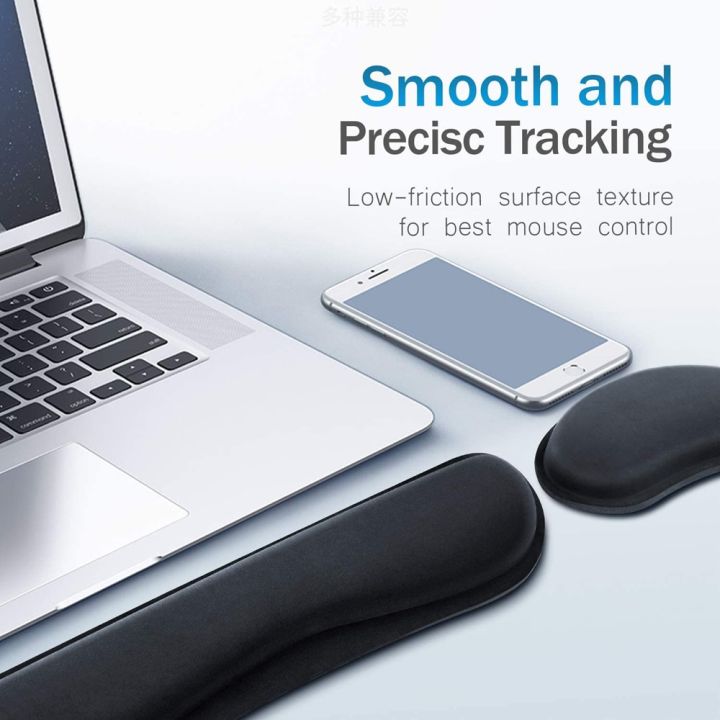 HXSJ%20Keyboard%20Wrist%20Rest%20Pad%20Wrist%20Rest%20Mouse%20Pad%20Memory%20Foam%20Superfine%20Fibre%20Durable%20Comfortable%20Mousepad%20for%20Office%20Gaming%20-%20Image%205