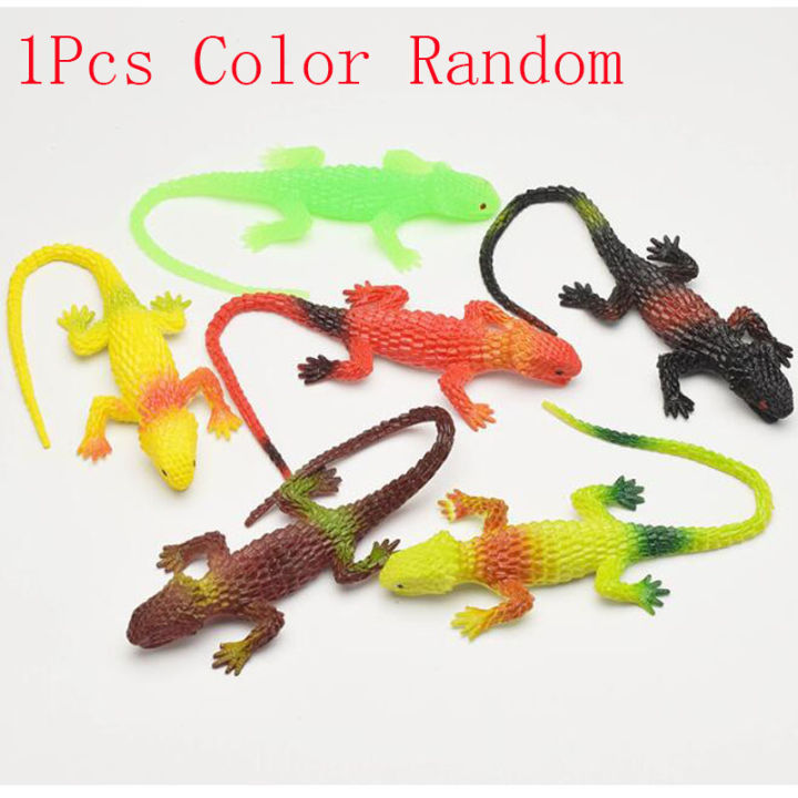 【Yibei Fairy Tale Toy City】Rubber Lizard Something Interesting Reptile Animals Pop it Fidget Prank Gadgets Funny Novelty Gifts Toys Boys Gilrs