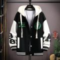 Men's Clothing Spring Autumn New Men's Hooded Pockets Cargo Jacket Japanese Fashion Loose Male Coat Hooded Baseball Jersey New. 