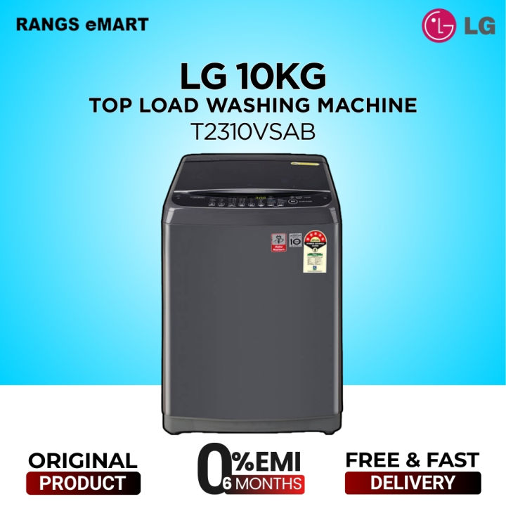 LG  Official 10KG WASHER T2310VSAB with Free Delivery and Free Installation and Free Installation | Official Warranty