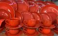 32 Piece Dinner Set Red And Yellow Color Export Quality. 