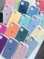 Luxury Original Silicone Case For Apple iPhone 15 14 13 12 11 Pro Max Official Case For iPhone 11 12 X XS XR 13 14 Pro Cover. 