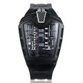 Poison sports car concept racing mechanical style six cylinder engine compartment creative watch men's trend fashion watch. 