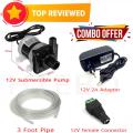 Water proof Mini Submersible 12V, 8 Watt DC Pump Full Package 4 in 1.