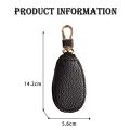 1Pcs Leather Key Holder Minimalist Keychain Case Wallet Key Storage Case Key Protector Large-capacity Multifunctional Key Pouch.