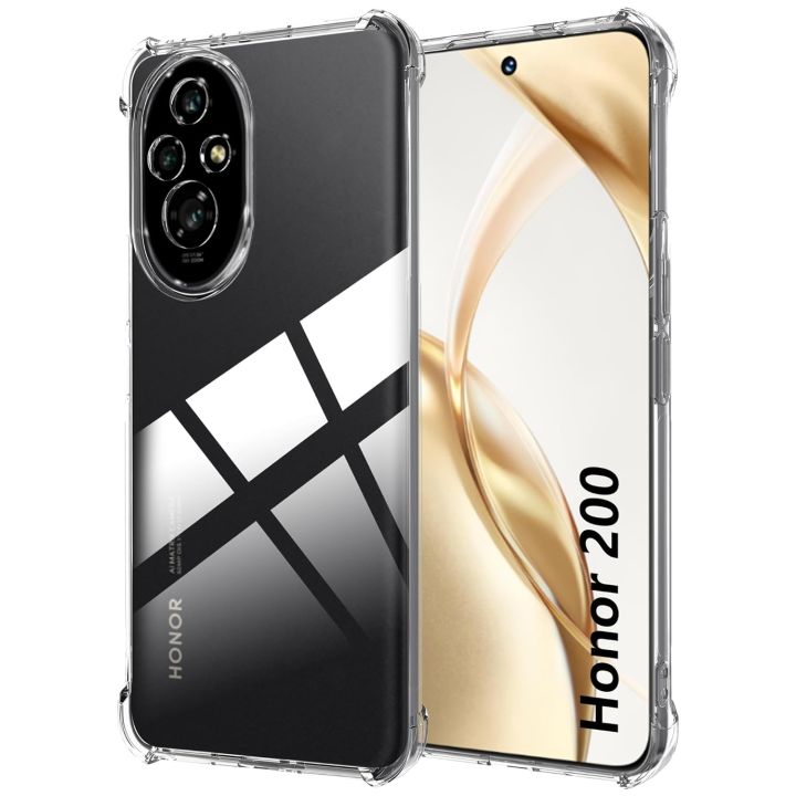 Cover Belakang Honor 200 5G Soft TPU Back Cover Shockproof Silicone Bumper