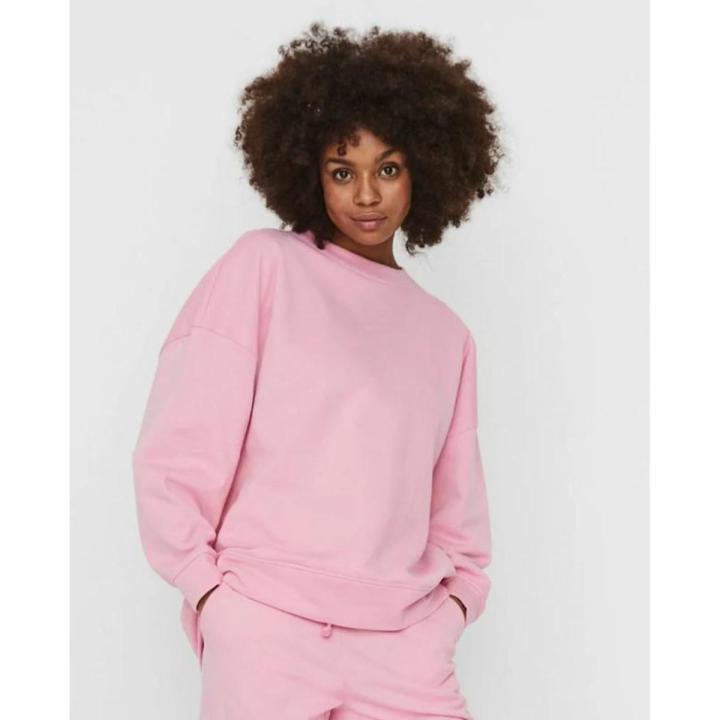 Pink Cotton Sweatshirt Women