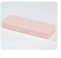 Transparent Pencil Case Easy-to-use 19.3*6.3*2cm Plastic Pen Box PP Stationery Holder for School Supplies Desk Organization. 