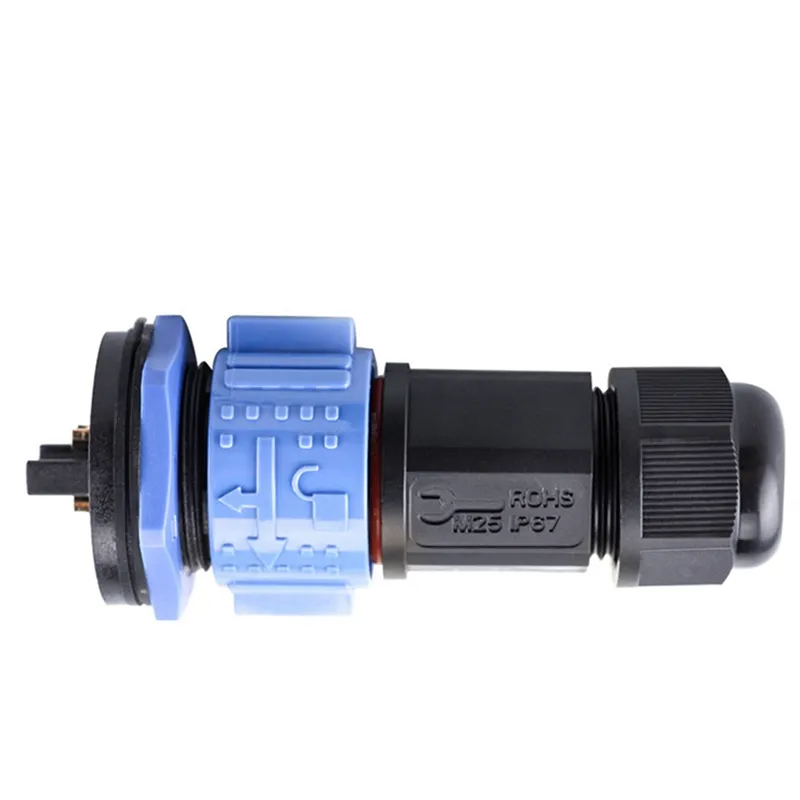 ABPF Trolling Motor Plug Receptacle Set - Waterproof 50A Marine Connector For 12V-48V Boats