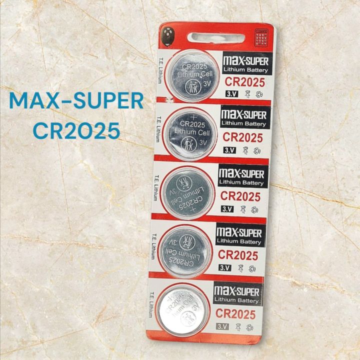 5 PCS Lithium Battery CR2025 for Electronics Device use