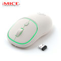 The new IMICE cross-border rechargeable ultra-long battery life 2.4G wireless silent mouse W-618. 
