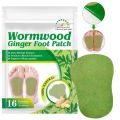 16pcs Self-heating Wormwood Foot Patch Heel Fatigue Pain Relieve Stress Detoxification Help Sleeping Body Detox Sticker. 
