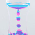 Double Color Sand Hourglasses Liquid Anxiety Relief Liquid Motion Bubble Timer.