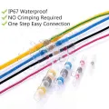 Self Solder Heat Shrink Butt Connectors with Solder, Waterproof Solder Wire Connectors, Solder Sleeves for All Electrical Solder Wire Splicing & Repair (130Pcs). 