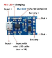 TP4056 2pcs micro USB Battery charger module circuit board best for 18650 Lithium ion battery.. 