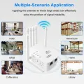 300Mbps Wireless WiFi Extender/wifi Booster/wifi signal Amplifier with 6 High-Performance Antennas for Long Range Signal Boost.