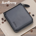ALL Zipper Wallets Fashion PU Retro Hand Bags Single Bifold Card Holders for Men.
