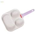 Egg Frying Pan, 3 Section Skillet Mini Pancake Pan, for Frying Cooking Breakfast Burger. 