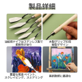 Palette Knives (Set of 5) Painting Knives Wooden Handle for Clay Ceramics Oil Painting Acrylic Painting Knives Stainless Steel. 