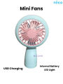 Mini USB Lithium battery Heavy Duty Rechargeable Portable Handheld cooling Fan With Toggle Switch - Model=66-01(1 Year warranty ).