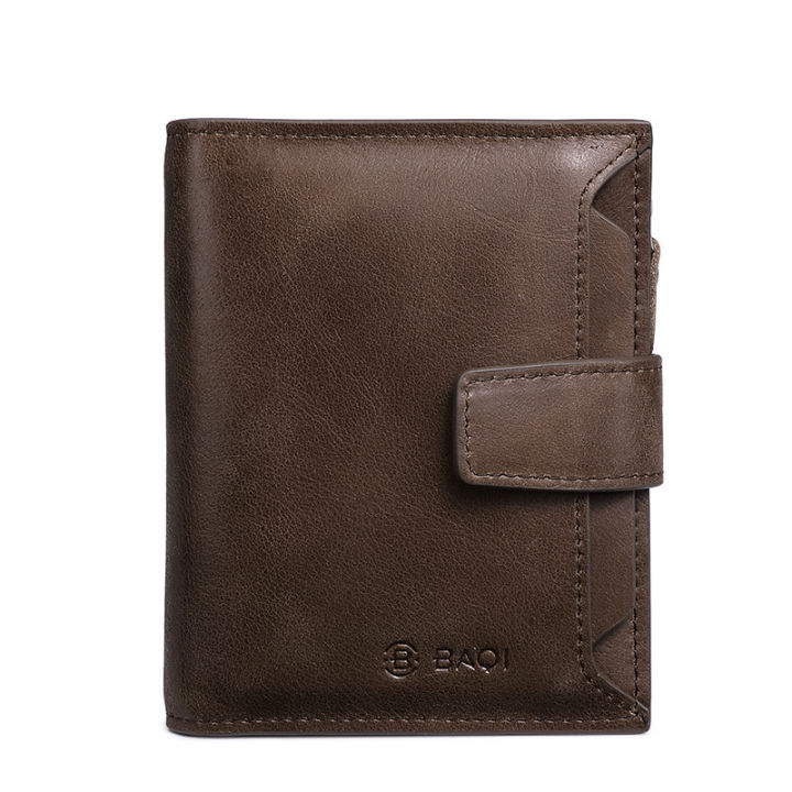 Wholesale%202024%20New%20Men's%20Wallet%20Genuine%20Leather%20Short%20Zipper%20Wallet%20Multifunctional%20Driver's%20License%20Card%20Holder%20Vertical%20Wallet%20-%20Image%205